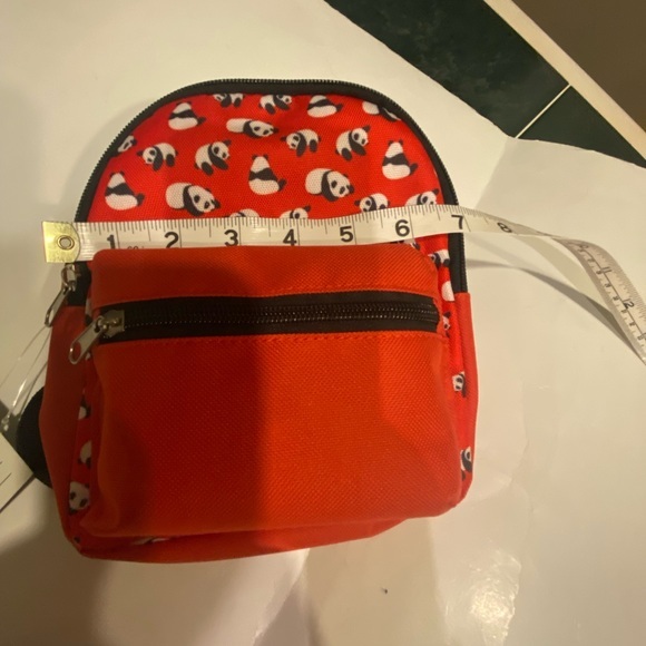 PAW NYC RED DOGGIE BACKPACK WITH PANDAS NEW WITH TAGS - Picture 6 of 10
